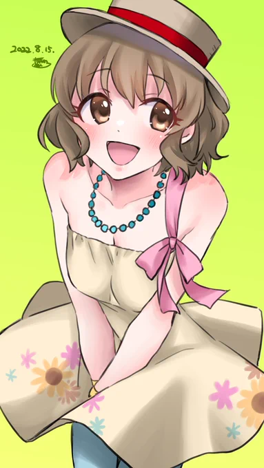 並木芽衣子ちゃんを描きました。 