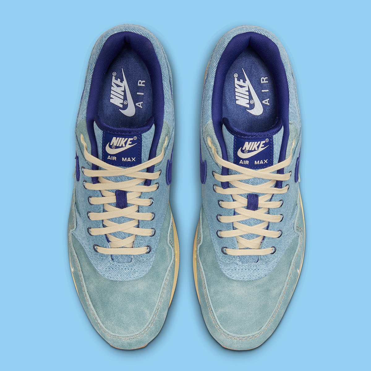 houseofheat's tweet photo. The Nike Air Max 1 ��Dirty Denim” drops August 26 👖

DETAILS: https://t.co/kwWOjkCU0B https://t.co/Tt3SD2Ve6w