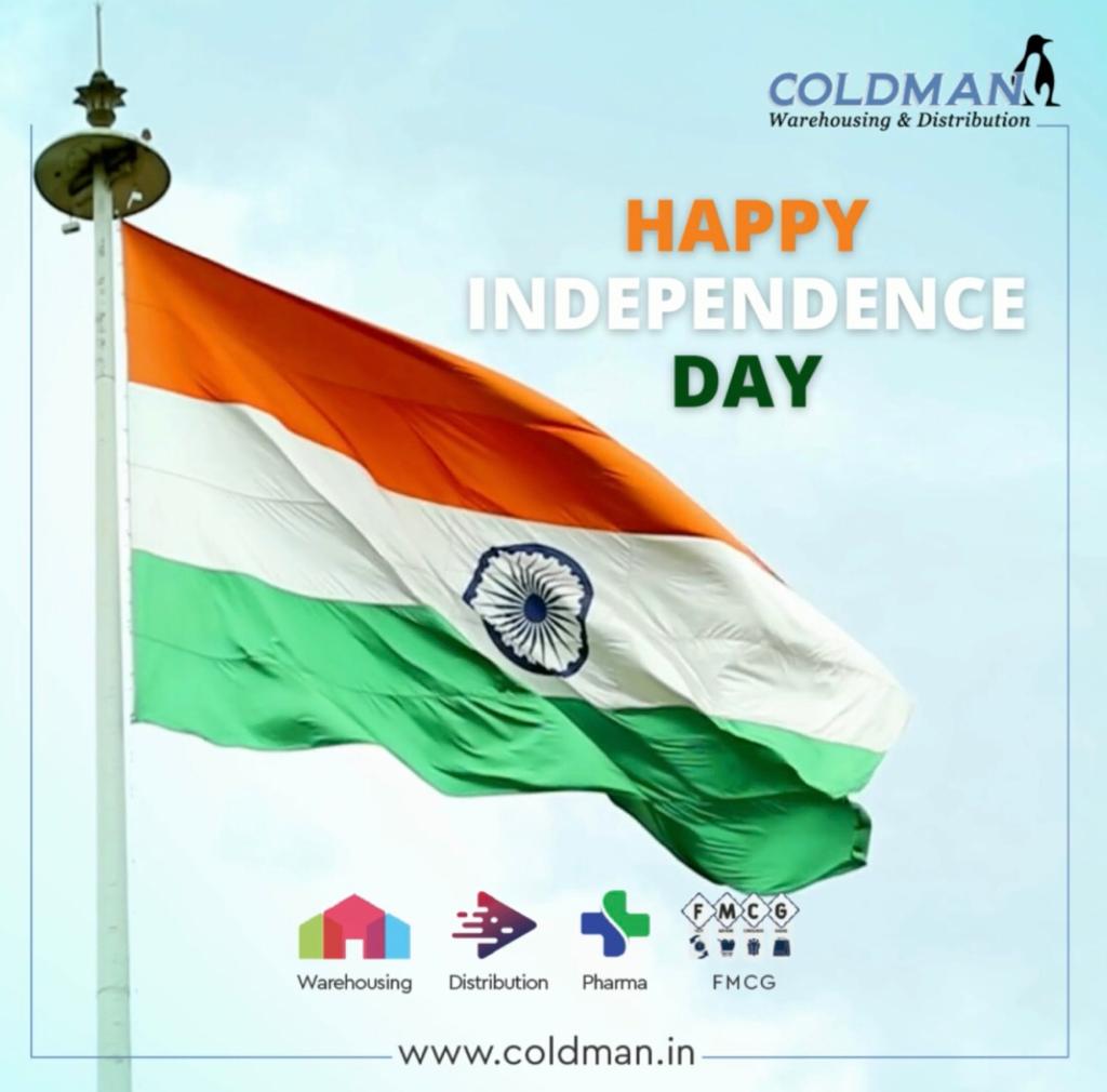 info_coldman's tweet image. Happy Independence Day -2022
Coldman is wishing all a Happy Independence Day!
Let’s celebrate this significant day this year with great pride, excitement and patriotism.

For more Details:
coldman.in

#IndependanceDay #AzadiKaAmritMahotsav #coldman #ColdmanLogistics