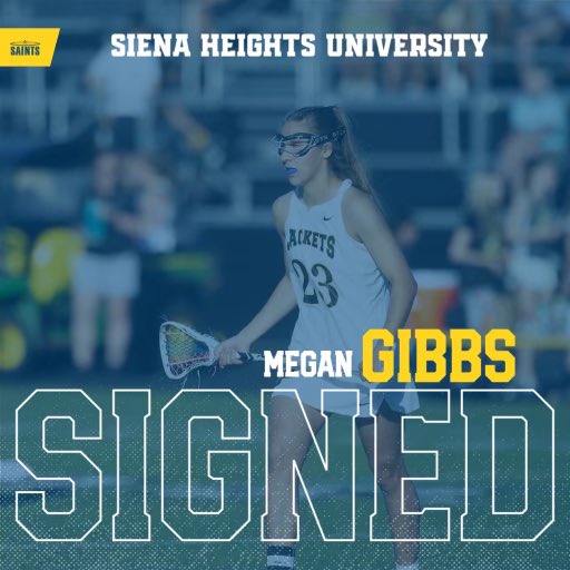 mlgibbs2023's tweet photo. I am very excited to announce my commitment to further my academic and athletic careers at Siena Heights University! Thank you to everyone around me for supporting me, and especially thank you to Coach Alexa and Coach Sue for giving me this amazing opportunity! Go Saints! https://t.co/og5M5RUKdw