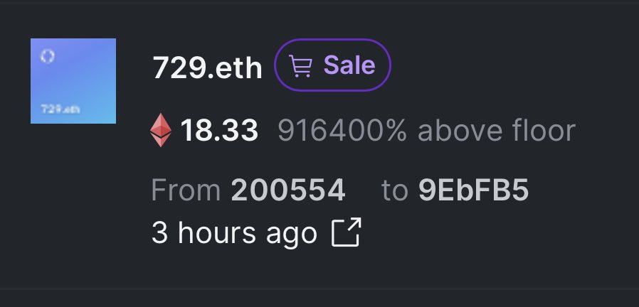 LooksRare's tweet photo. 3-digit ENS club still 🔥🔥🔥

3️⃣ https://t.co/v4ti9xOtvY https://t.co/g0hmZgI1Wf