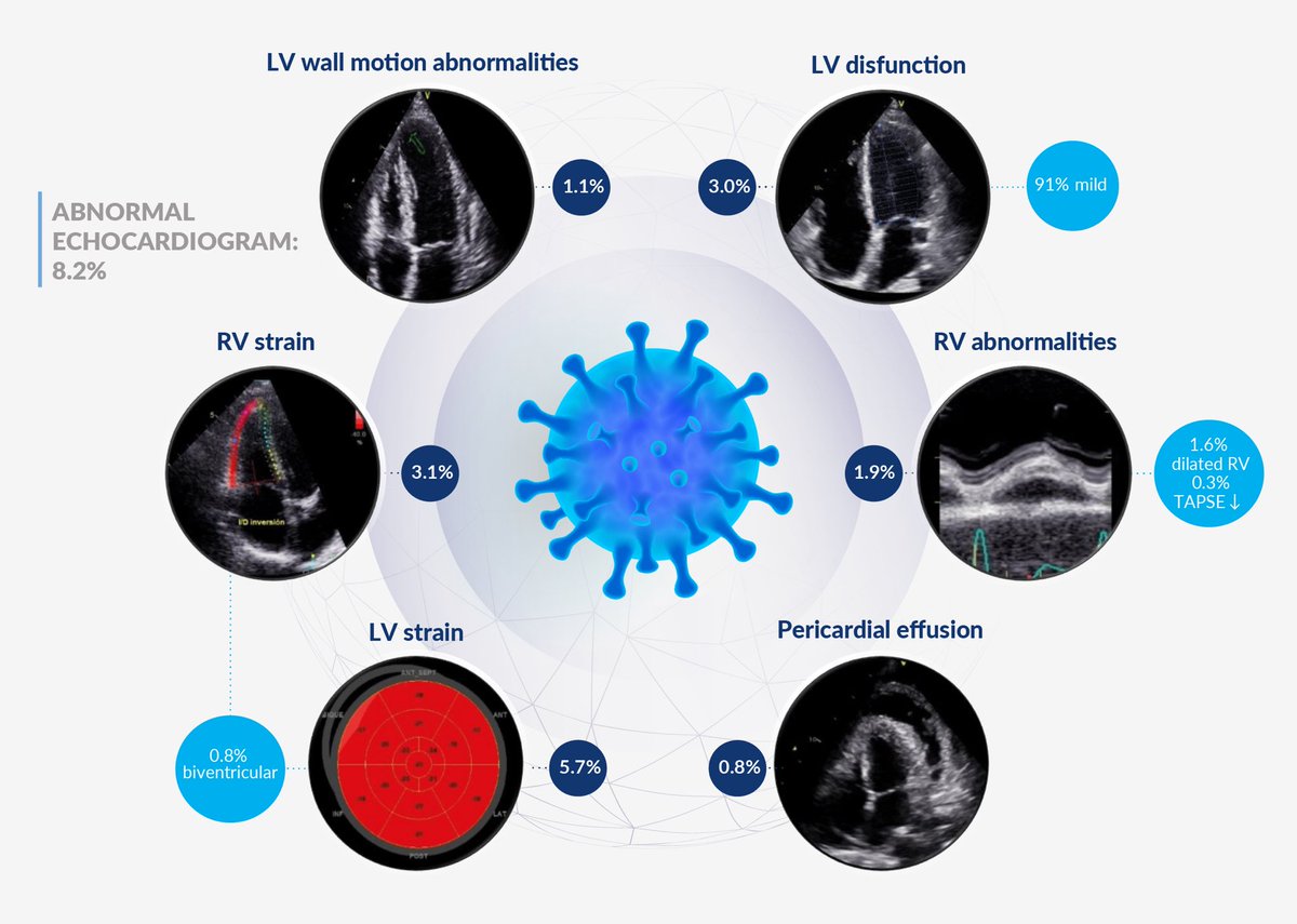 The main findings of our research are summarized in this central illustration!! #Covid_19 #echofirst #cardiotwitter #Cardiology #cardiologia #MedTwitter