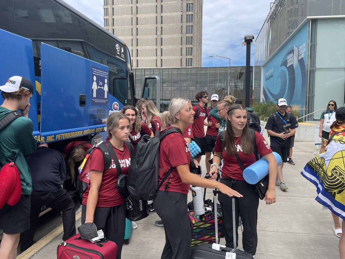 WELCOME! @Team_EquipeNB Week two athletes to <a href="/2022CanadaGames/">Niagara 2022 Canada Summer Games</a> #StCatharines #Niagara #NewBrunswick