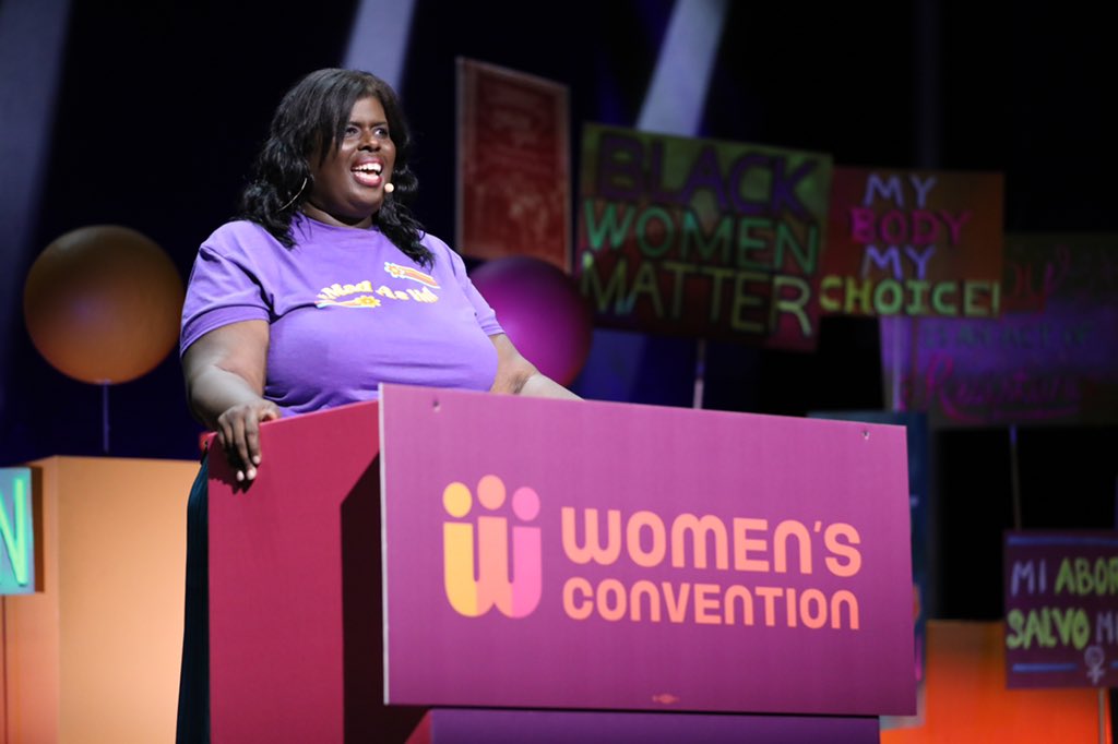 womensmarch's tweet photo. They can try and take away our rights, but they've got another thing coming if they think they are going to win this fight!

Thank you to all the fierce, badass organizers who joined us in Houston this weekend for the #WomensConvention2022. Now it's time for a #FallOfReckoning. https://t.co/t9iSvsNANF