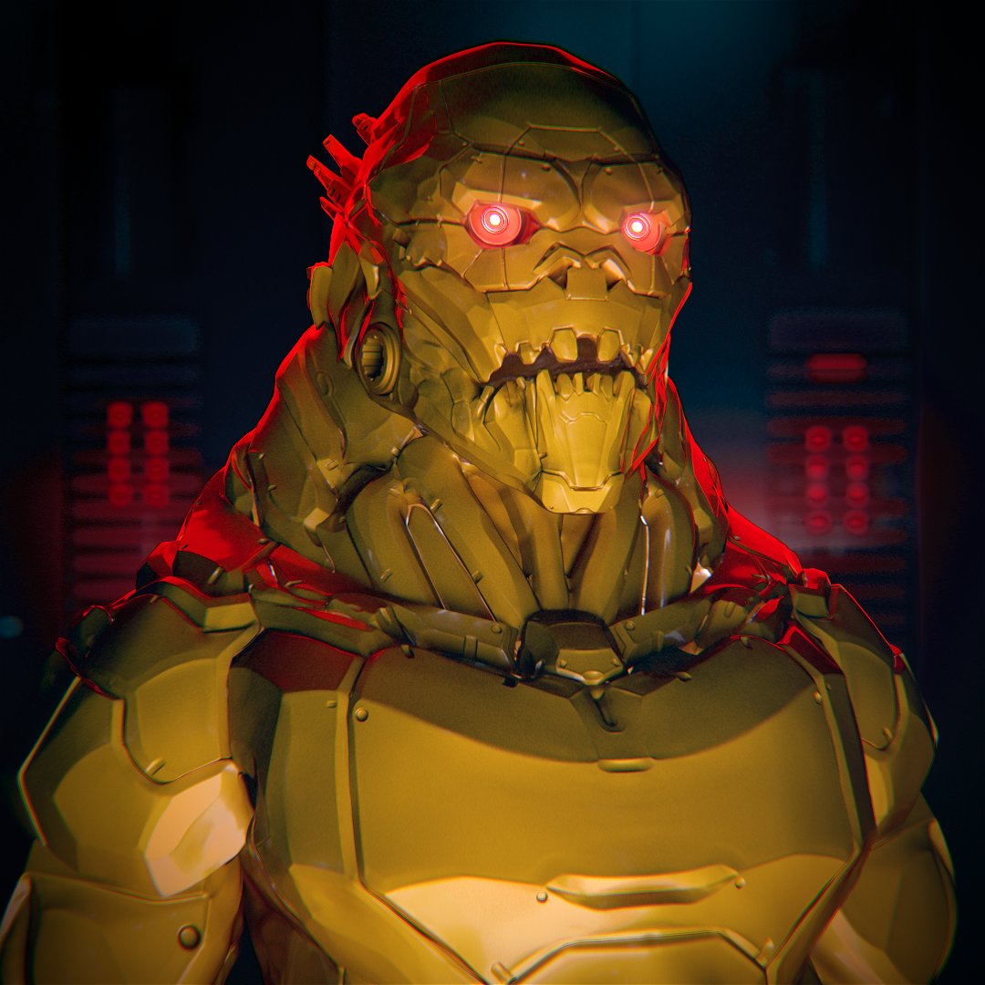 The R.Q. are a strategic, rage-driven class of militant
androids created for the protection of Eluna City.

Their bodies are constructed as powerful weapons of war.

They're violent and physically intimidating but are programmed not to act against humans – unless
instructed to...