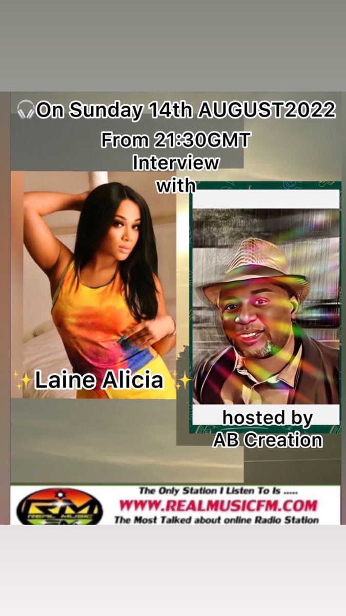 eboneyRe's tweet photo. ๐ฅ๐ป๐ฒ๐๐น๐ป ON:
๐https://t.co/71PQqnF36Y๐
#Internetradio
#love #Music
#Reggae #dancehall
#Loversrock #RnB
#Radio #Medianet55
#vybzkartel #chronixx #popcaanโจ#global ๐๐๐
#Realvibes๐๐ฟ
Donโt miss
From 21:03GMT
#Interview with
โจLaine Alicia โจ
hosted by AB Creation https://t.co/GwX1mpHHDz