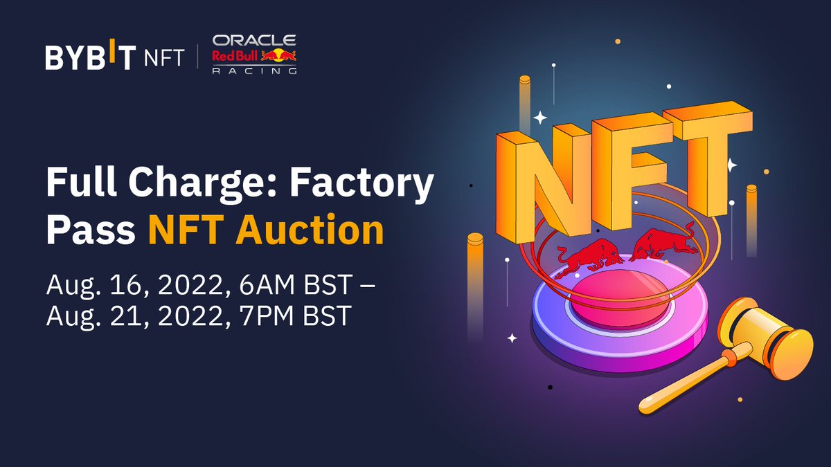 DaddyRamboYT4's tweet photo. @saylor 😍 Presenting Oracle Red Bull Racing's [Full Charge: Factory Pass] NFT Auction! 😍

Don't miss this opportunity by @Bybit_Official
#Bybit #bybitNFT  #Europe
#cryptoEU #NFT   #cryptotrading
#NFTCommunity
#NFTshill
#RedBull #Auction 

👉🏻 Read more: https://t.co/gonNIP2I9d https://t.co/Wefx4T27Oe