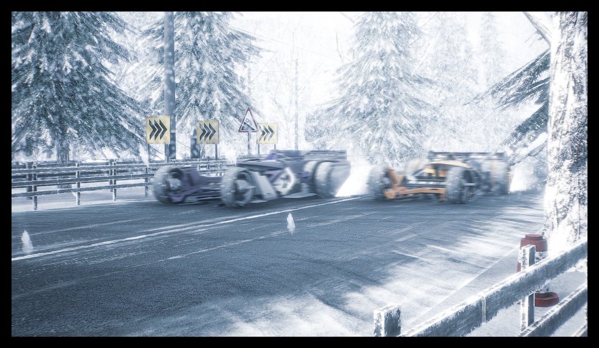 nftstarracer's tweet photo. Who else loves winter ? ❄️ 
Amazing Winter Scene From StarLite Racing - Exited to announce the next line up of our drivers! Coming Soon.. 
Join Our Discord For Special Announcements and Live Chat.  
#racing #cars #race #speed #car #motorsport #f1 #nft #blockchain #StarLiteRacing https://t.co/zLhF132jfu