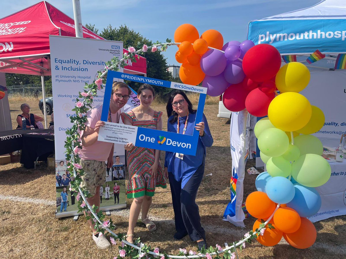 We had a great weekend celebrating at @prideinplymouth hearing about how we can better support our LGBTQ+ patients and colleagues #prideinplymouth #LGBTQ <a href="/ICSOneDevon/">One Devon - Integrated Care System for Devon</a> <a href="/AnnJamesNHS/">Ann James 🌈</a> <a href="/AchesonNigel/">Nigel Acheson</a> <a href="/martinmichelle8/">Michelle Thomas</a>