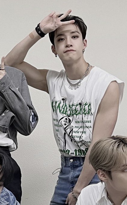 jimypenicillin's tweet photo. No les pasa que... los brazos de Bang Chan https://t.co/rBU8xuJg0G