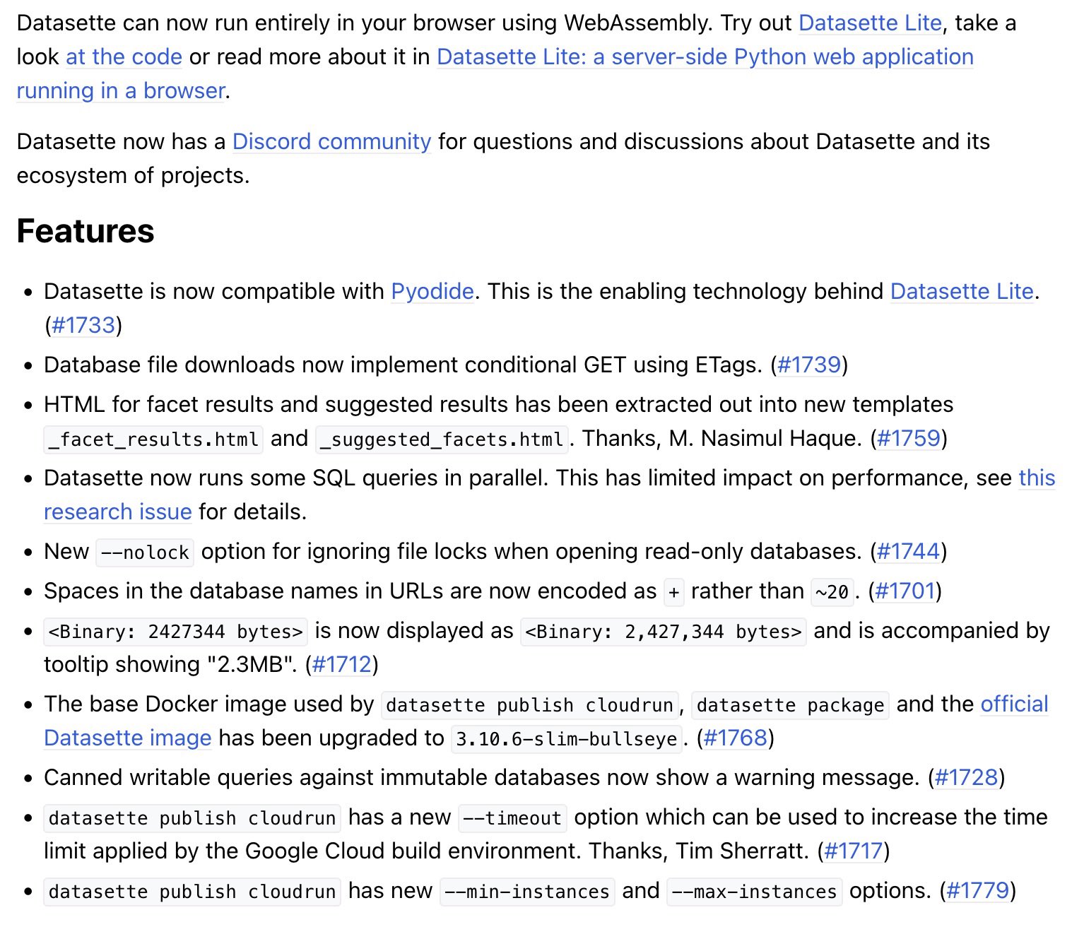 Datasette (@datasetteproj) / Twitter