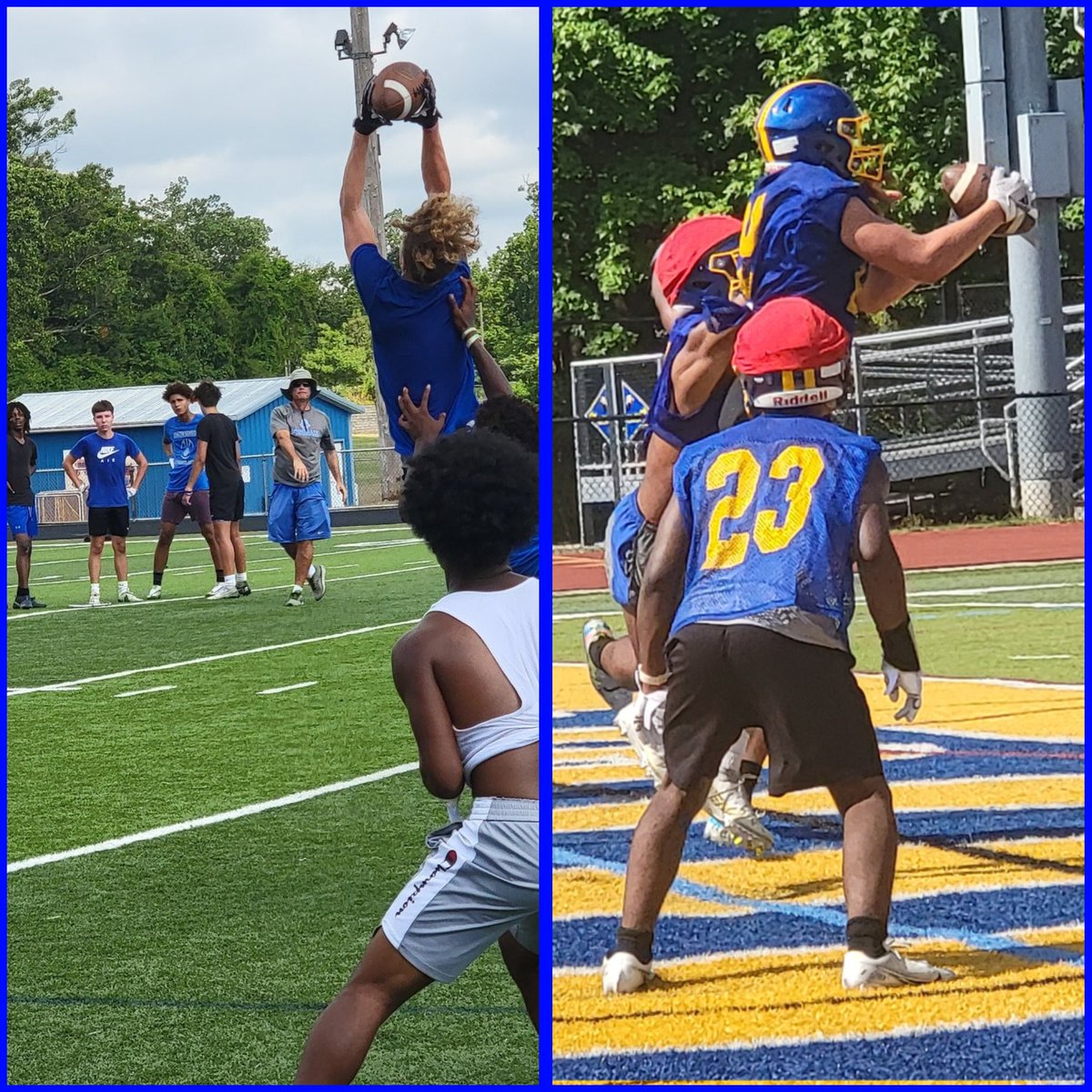 bordenfb4ever's tweet photo. Here are the two best catches seen this past week while on the road for the BCC-GMC Camp Caravan Tour Week 1. Read here about last week's visits and see the Week 2 schedule at the end of the Camp Caravan Week 1 Notebook.🏈💪 @MyCentralJersey @MyCJ_Sports👀 https://t.co/WRGSMETCzp https://t.co/nYK3vols8L