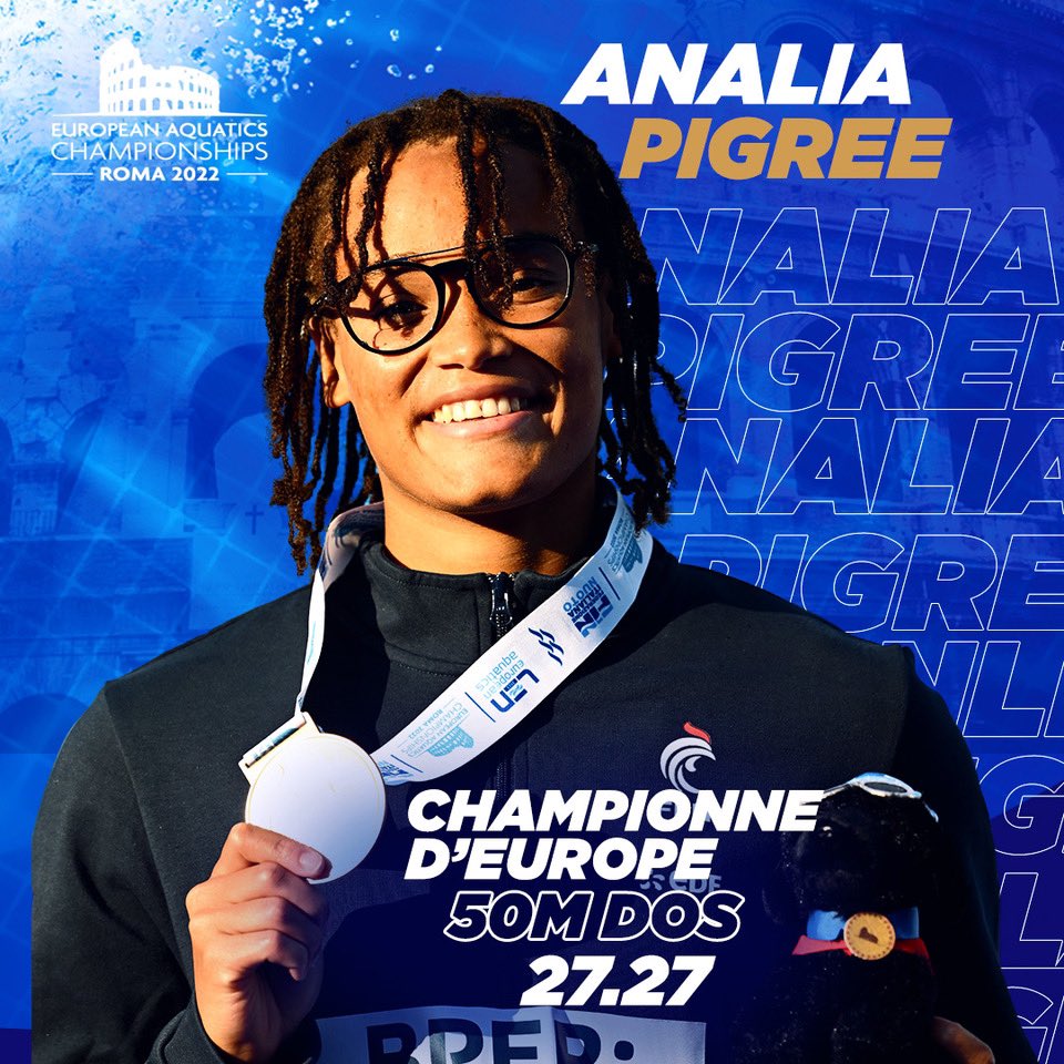 davidbret66's tweet photo. Championne d'#europe
Analia Pigree remporte l'#or sur le 50m dos en 27.27, nouveau record de #france!
Félicitations à notre #nageuse de #canetenroussillon
#ilovecanet @FFNatation #sport #championne #teamfrance #teamffn #gold #goldmedal #paris2024 #olympic
📸KMSP/S.KEMPINAIRE https://t.co/IMCxNTIjmN