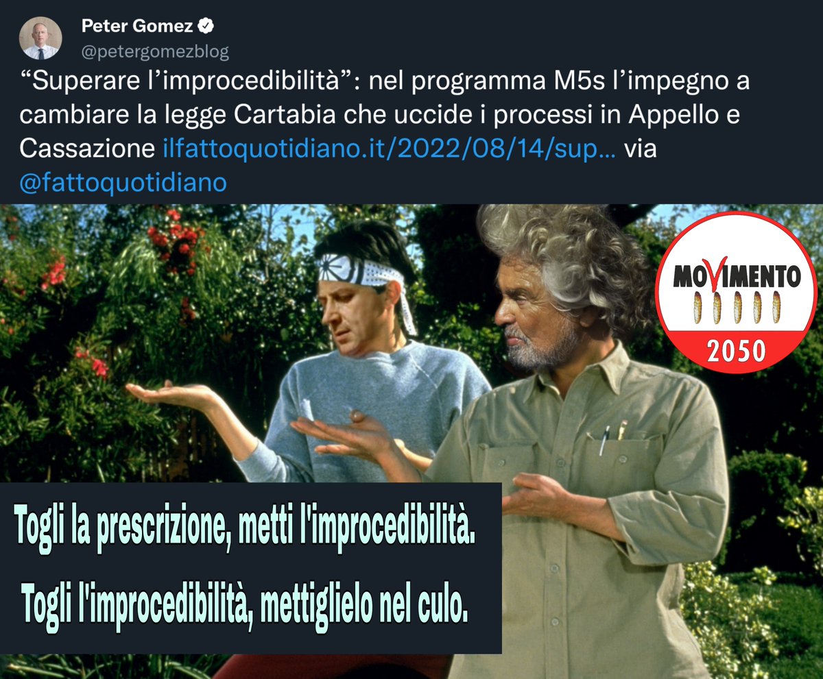 MarceVann's tweet photo. Secondo me tra un po' neanche loro non ci capiranno più un cazzo, e alla fine rimetteranno la prescrizione antecedente al 2018. 🙈🙈🙈

#Prescrizione #Improcedibilitá #Supercazzole #ConteMascetti #MarcheseDelGrillo https://t.co/x8HZ3ggOFX