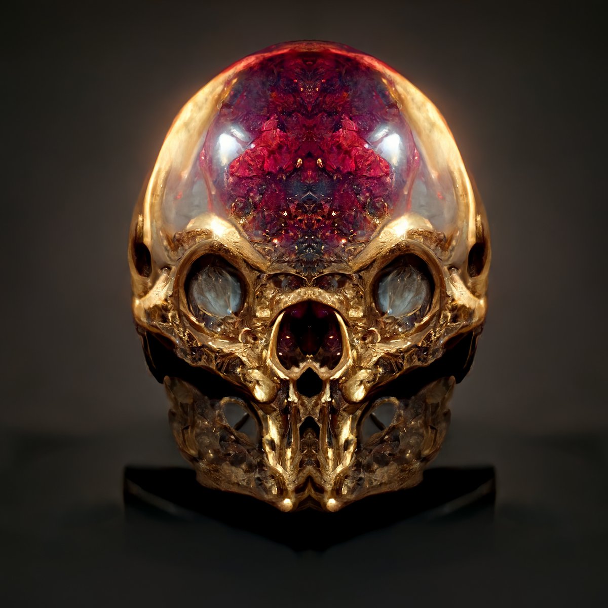 aCyborgartist's tweet photo. I am thinking to do a #3Dprinted version of those #skulls? 
anyone expert on this? let me know what you think about this new #nftdrop fam!

#skulls #nftcommunity #newdrop #aiart #midjourney # #nonfungible #nftsystem #dataart #creativetechnology #bitcoinworldwide #3Dprinting https://t.co/l1Nhktfa6d