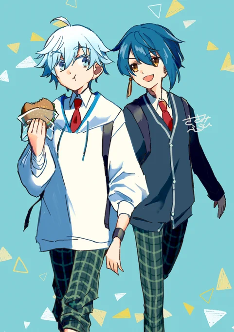 行秋と重雲 学パロまじでかわいい…#原神 #GenshinImpact #Xingquiu #Chongyun 