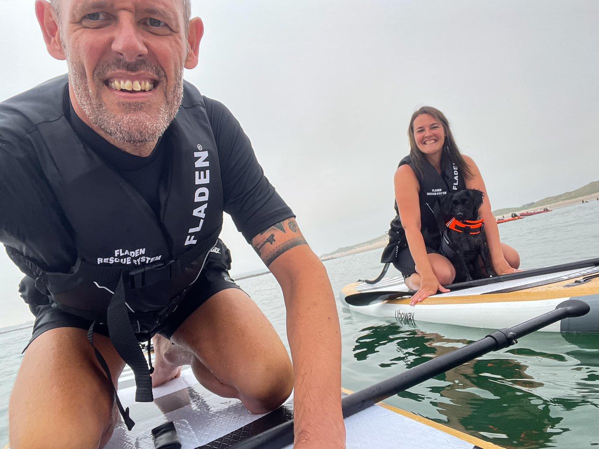 heppdt's tweet photo. Doesn’t get much better than a morning of ‘SUPing’ and ‘Snackling’ at #Beadnell in #Northumberland - great fun 🏖🤩🐠🌊 #paddleboard #snackle #dogonapaddleboard #summerholidays https://t.co/LLTm9qArRe