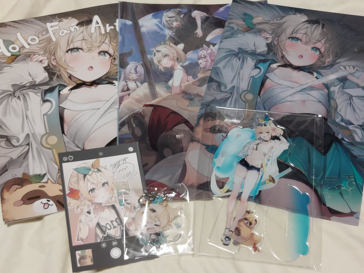 風真いろは 「戦利品その7、うみぼうず先生の新刊セットとアクリルスタンド! 」|❄️青葉きの🌸のイラスト