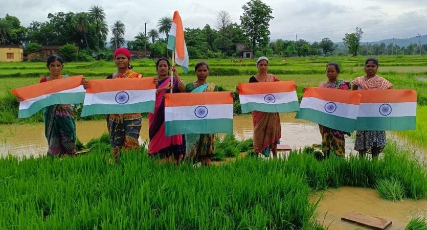 The tribal ladies of my native place Manoharpur- Saranda. The place which experienced the worst wounds of left wing extremism is rising again ,healing it's wounds under the aachal of Bharat mata. <a href="/PRDChaibasa/">IPRD, West Singhbhum</a> <a href="/DC_Chaibasa/">DC West Singhbhum</a> <a href="/AdivasisMatter/">#AdivasiLivesMatter</a> <a href="/deepak_Singh_D/">Deepak kumar Singhdeo</a> <a href="/DAVE_JSR/">DINESH BANRA INC</a> <a href="/YashRajmou/">Yash Raj Singh</a>