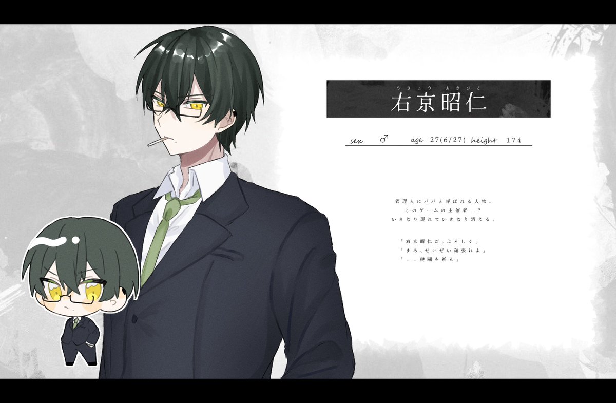 5project_TL's tweet photo. ⿴ 

NPC/HO¿?
　── 🌺 右京 昭仁（うきょう あきひと）

#SPROJECT_CS https://t.co/399MEDd65E