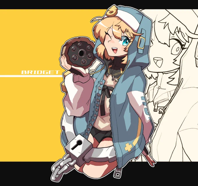 酔った勢いで再掲 普段はスマブラの絵を描いていますが最近はギルティの絵も描きますよろしくお願いします#GUILTYGEAR #ギルティギア 