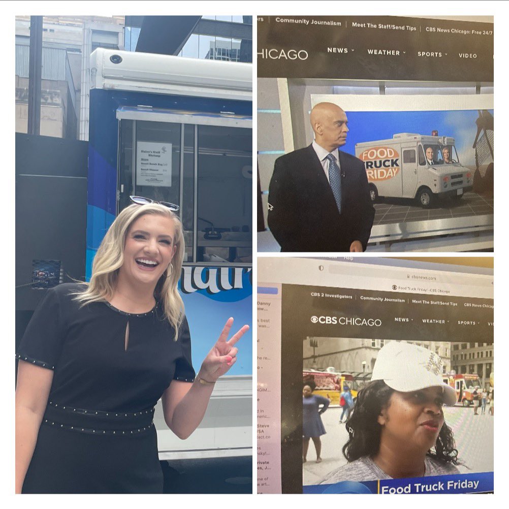 Thanks <a href="/cbschicago/">CBS Chicago</a> for choosing <a href="/haire_finne/">@haire'sgulfshrimp</a> for Food Truck Friday!
