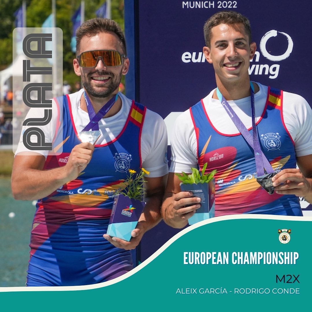 #Munich2022 - Día 4

¡¡PLATA!!🥈

Rodrigo Conde y Aleix García dan una segunda medalla a #RemoEsp en <a href="/ECMunich2022/">Munich2022</a> 

¡Enhorabuena!

📸 @balintczucz 
#Remo #RemoEsp #Rowing #ERCH #ERCHMunich