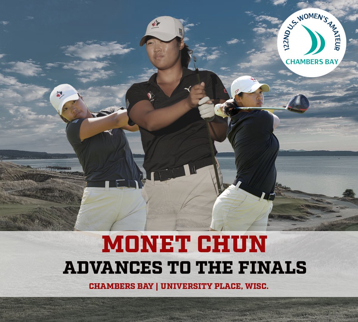 Big day for Monet! Good luck <a href="/uswomensopen/">U.S. Women's Open</a> !!