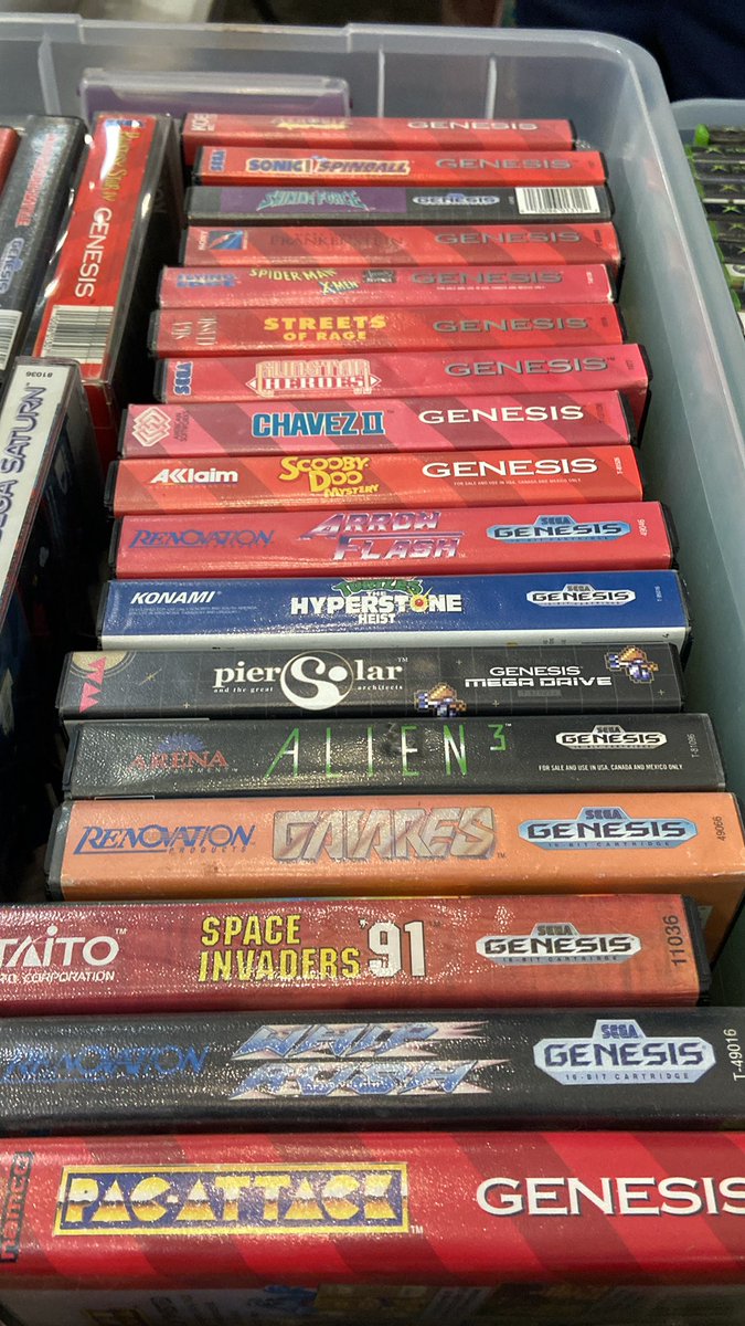 THEryanlindsay's tweet photo. The Sega Genesis released 33 years ago today…
And look what I spy at #Fanaticcon #Ottawa… just sayin. 
https://t.co/URm6AJ15jB
Kids under 12: FREE.
Gen adm: $12
Also: Shadowrun on the Genesis is still top tier for me. #TePasGame has these RIGHT NOW! https://t.co/I0weLriQth
