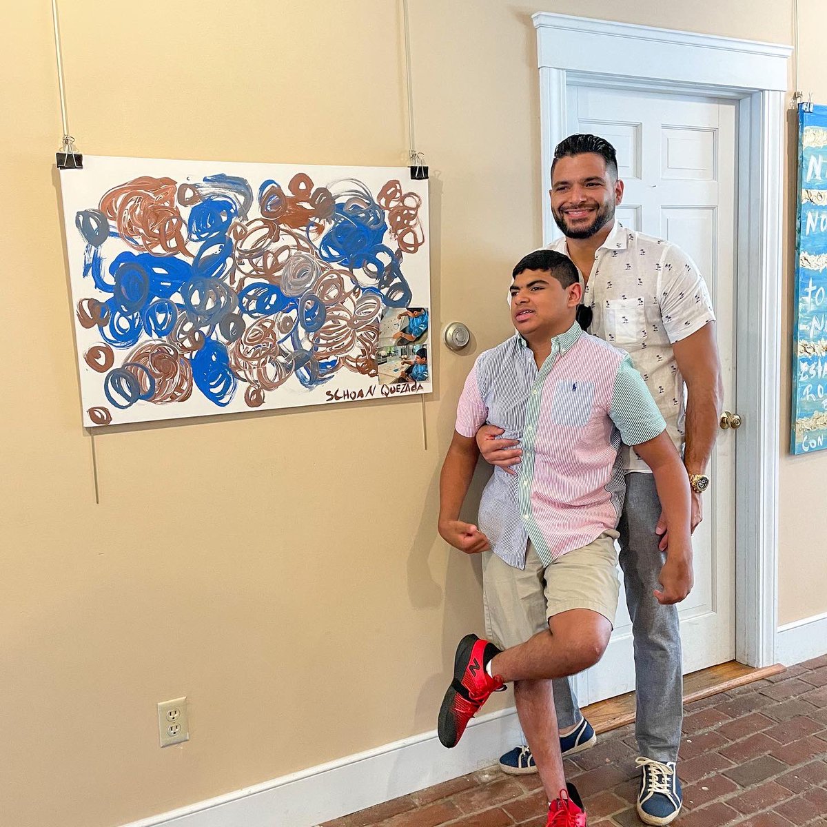 RepAndyVargas's tweet photo. Awesome celebrating a new exhibit at the @ButtonwoodsMus dedicated to art made by youth with disabilities, curated by local parent and advocate Raquel Quezada. #ThisIsHaverhill https://t.co/JuqEOQL62c