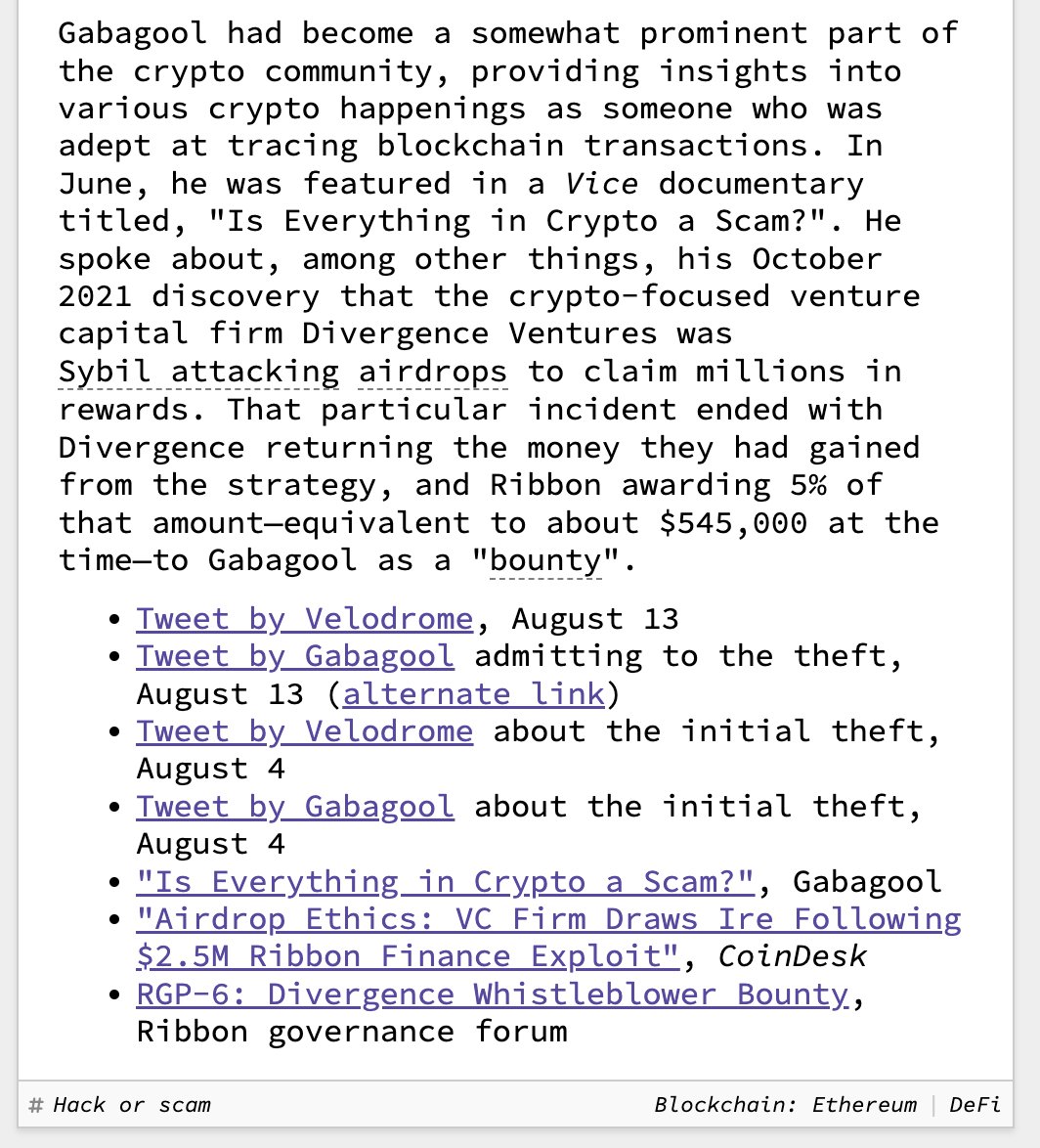 web3isgreat's tweet photo. Team member admits to taking more than $400,000 from Velodrome to try to recoup personal losses

August 13, 2022
https://t.co/bvdZLbilQ8 https://t.co/ntm9j9Ypol