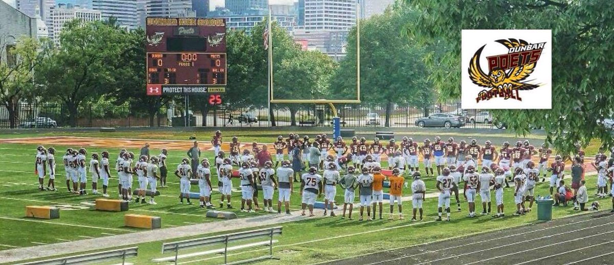 DUNBARFBCOACH's tweet photo. There's nothing like the view of Downtown Baltimore from Sugar Cain! #baltimoredunbarfootball #DunbarPoets #TimeToDefend #greatestshowonturf #winning https://t.co/O15fX5dEMT