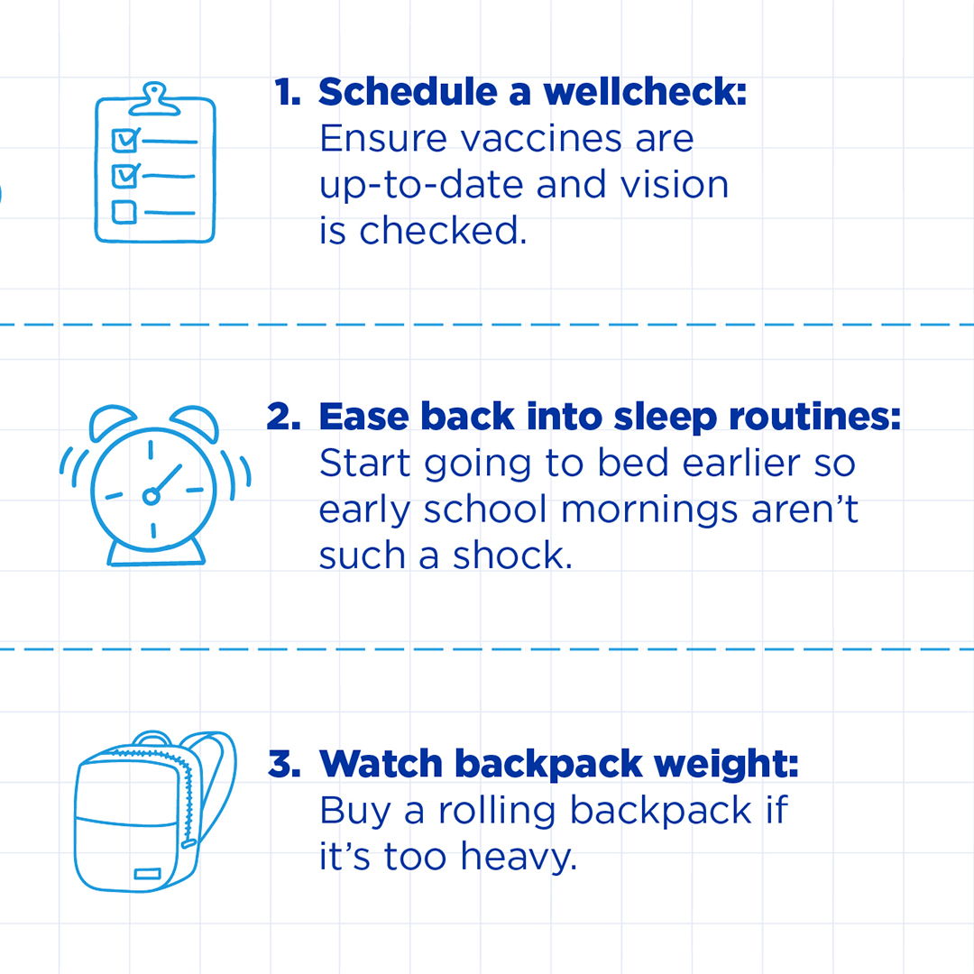 BonSecours's tweet photo. Checking off your child’s back-to-school list? Make sure the new school year gets off to a great start with these to-dos for their health and well-being!
#BackToSchoolChecklist #BackToSchool2022 https://t.co/wYEuchlcTg