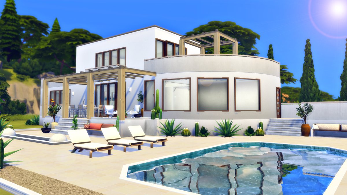 evamhardrock's tweet photo. Summer House in a modern mediterranean design🌴

GalleryID: EvaHardrock

Speed Building: https://t.co/MuVKNh59Bg 

@TheSimmersSquad @TheSims @simsfederation @SimsCreatorsCom @HumansOfTheSims #Sims4 #ShowUsYourBuilds #thesimmerssquad #simsfederation #simmersupport https://t.co/hXIlrC11en