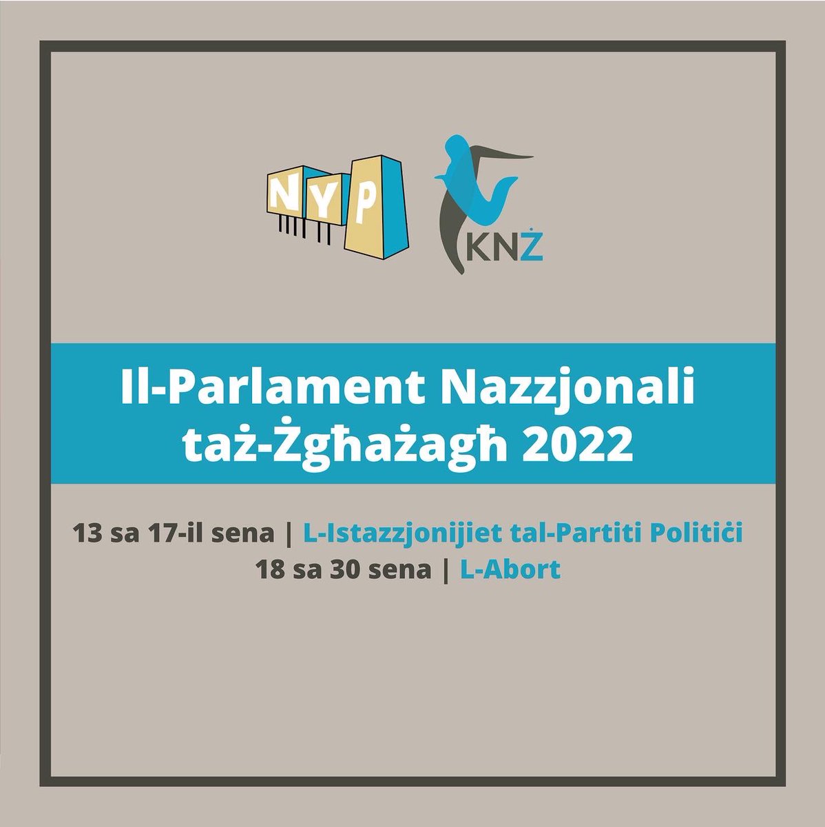 NYP provides a platform to discuss and debate issues like true MPs. Youths aged 13-17 will discuss party-owned media and youths aged 18-30 will tackle abortion.
 
More information can be found here: fb.me/e/1LDcXt4L9

Apply by filling in this form:  forms.gle/TWQpAWMKf8EqFG…