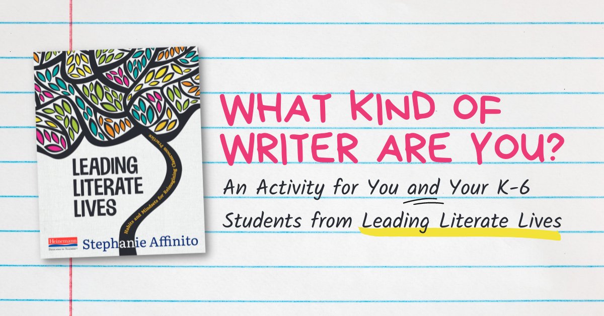 HeinemannPub's tweet photo. "As writers, we have all sorts of preferences that make each of us unique: from where and when we write to how and what we write." Keep reading here: https://t.co/xjYHwRt9a9

#HeinemannBlog #writers #write #student #teacher #classroom https://t.co/j5Pyve5j99