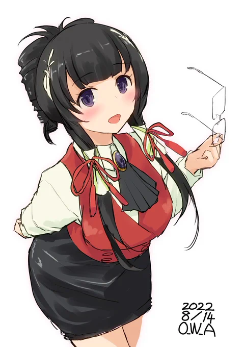 最優先事項でコスプレをする瑞穂先生#艦これ版深夜の真剣お絵描き60分一本勝負#艦これ版真剣お絵描き60分一本勝負_20220814 