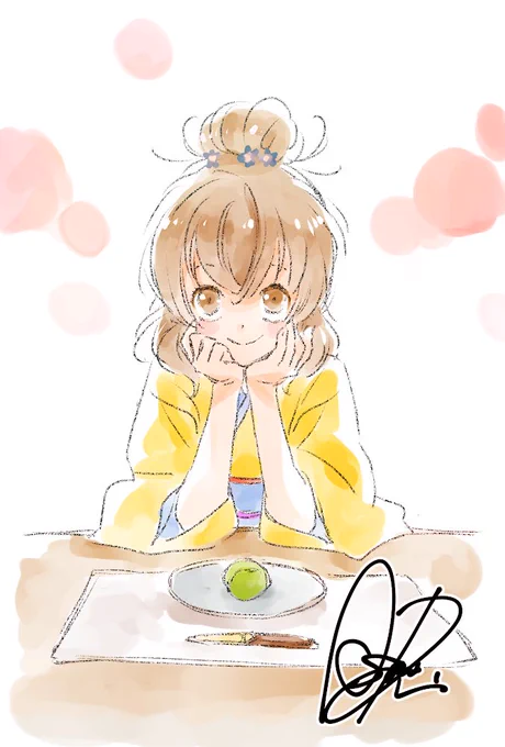 ニコニコ一挙ありがとうございました(以前に投げたイラストの文字消ししたものですが)#であいもん#deaimon 
