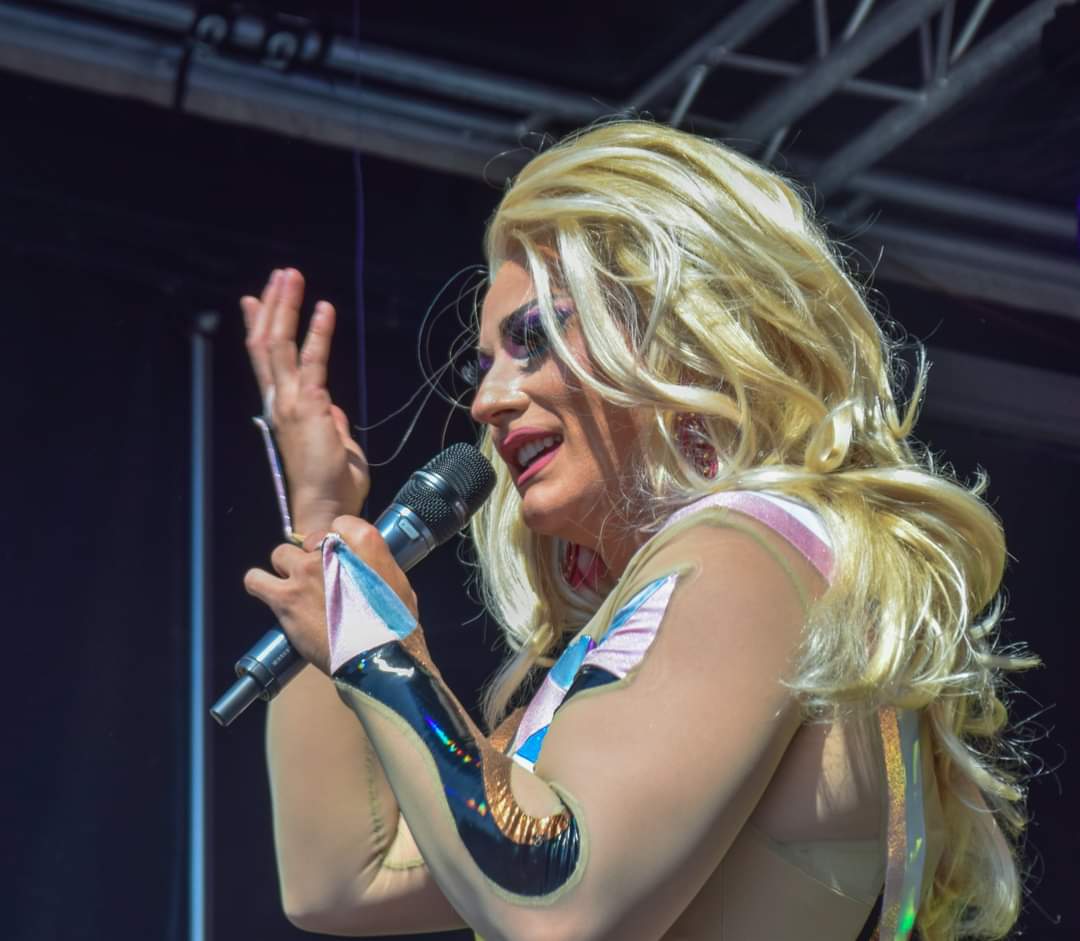 SaintieGirl's tweet photo. The simply stunning @EllaVaday @PerthshirePride #EllaVaday #DragPhotography #PrideSeason https://t.co/MZ47x2uG0Q