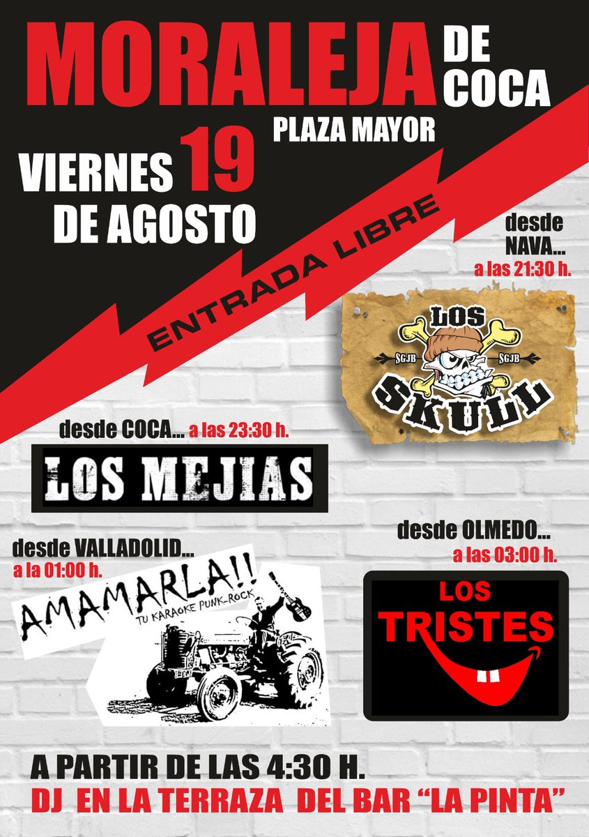 aaamamarla's tweet photo. Próximo concierto de Amamarla!!: 19 de agosto en la Plaza Mayor de Moraleja de Coca (Segovia), sobre la 1:00 h. Anímense, no se arrepentirán. O sí... 😈 https://t.co/ppY3PgoPrr