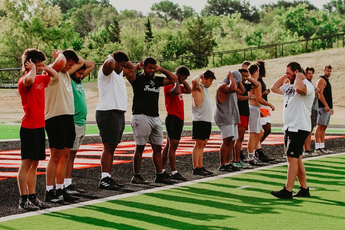nwosufootball's tweet photo. As the summer comes to an end, we want to give a big THANK YOU to our Strength &amp; Conditioning Coordinator @CoachDukehart for prepping these boys all summer for fall camp &amp; the 22-23 season! You do such great things for our program! #RRR #RoughRiders23 https://t.co/1vOykZCCdP