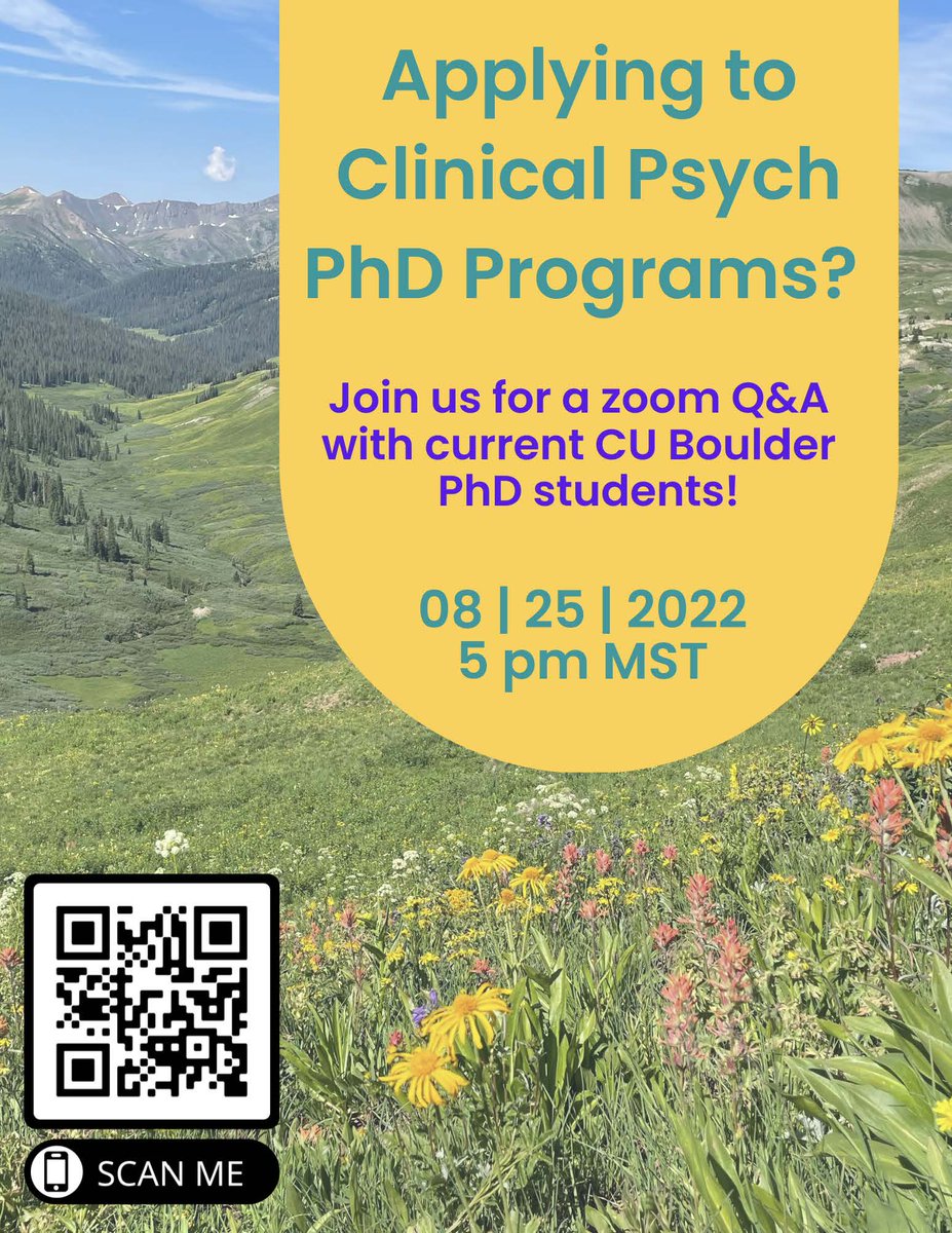 Elisa Stern (@elisastern3) on Twitter photo Interested in applying to Clinical Psychology Ph.D. programs for Fall 2023? Join us with your questions on August 25th at 5PM MT! #clinicalpsychology <a href="/CUBoulder/">CU Boulder 🦬</a> <a href="/PsychinOut/">PsychinOut 🧠</a> <a href="/NextGenPsych/">NextGen Psych Scholars Program</a> Interested in applying to Clinical Psychology Ph.D. programs for Fall 2023? Join us with your questions on August 25th at 5PM MT! #clinicalpsychology <a href="/CUBoulder/">CU Boulder 🦬</a> <a href="/PsychinOut/">PsychinOut 🧠</a> <a href="/NextGenPsych/">NextGen Psych Scholars Program</a>