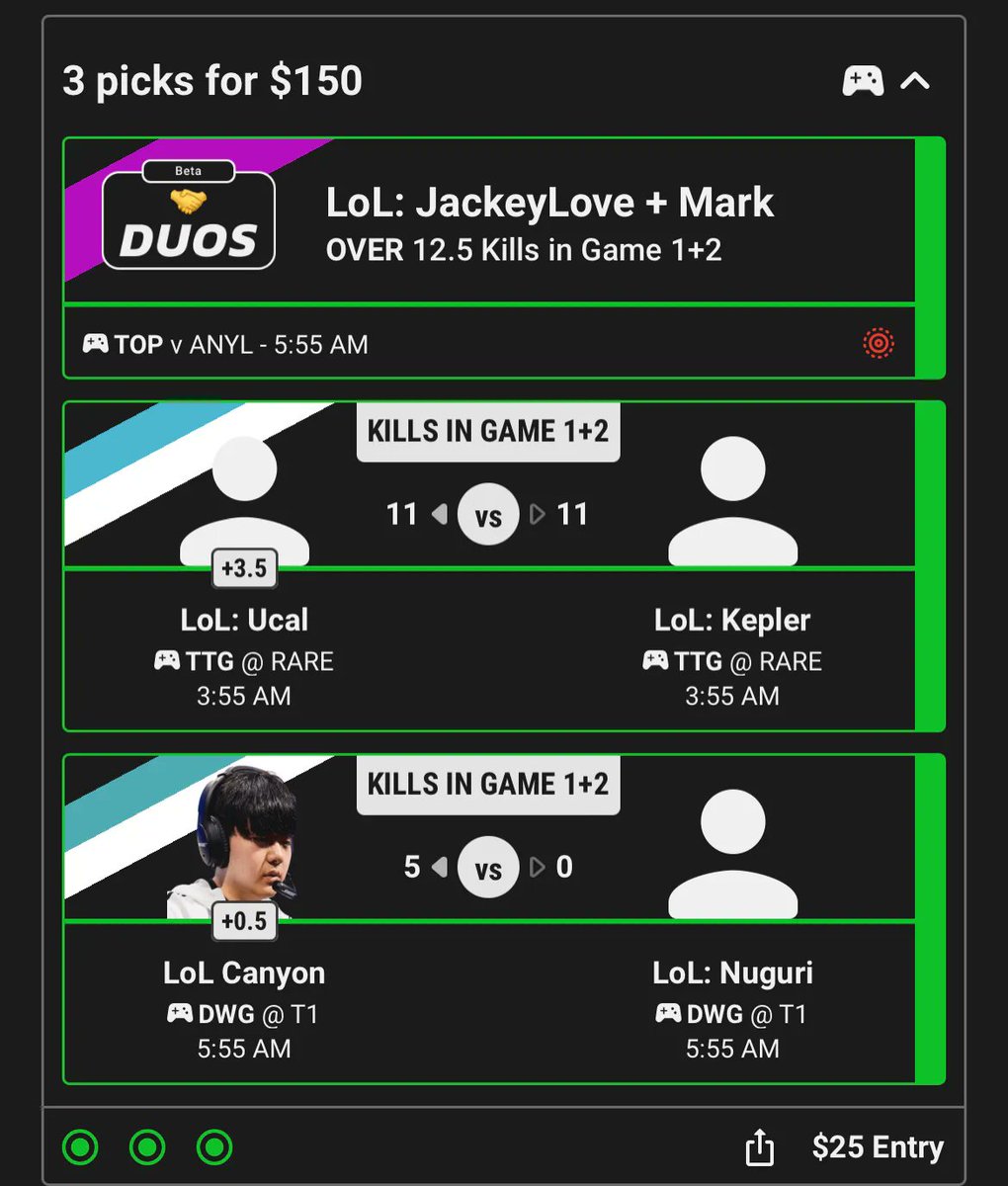 RotoRadar's tweet photo. The #RadarSharpEdge domination continues. 😈
First, @Biggedelt cooked up a few wins for LoL on Underdog.
Then, he SWEPT the DOTA2 board on PrizePicks!
🔥 https://t.co/L5TAbPn6RY https://t.co/p36LZZHS9O
