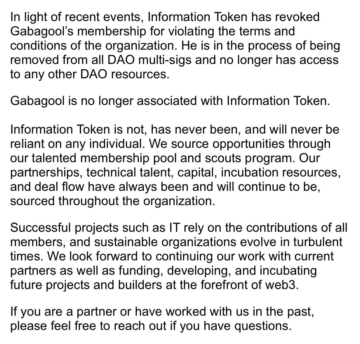 Information Token tweet media