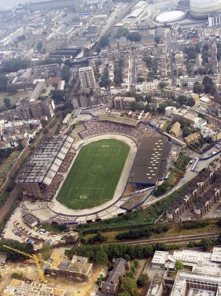 View over Stamford Bridge 1980s #Chelsea #CFC