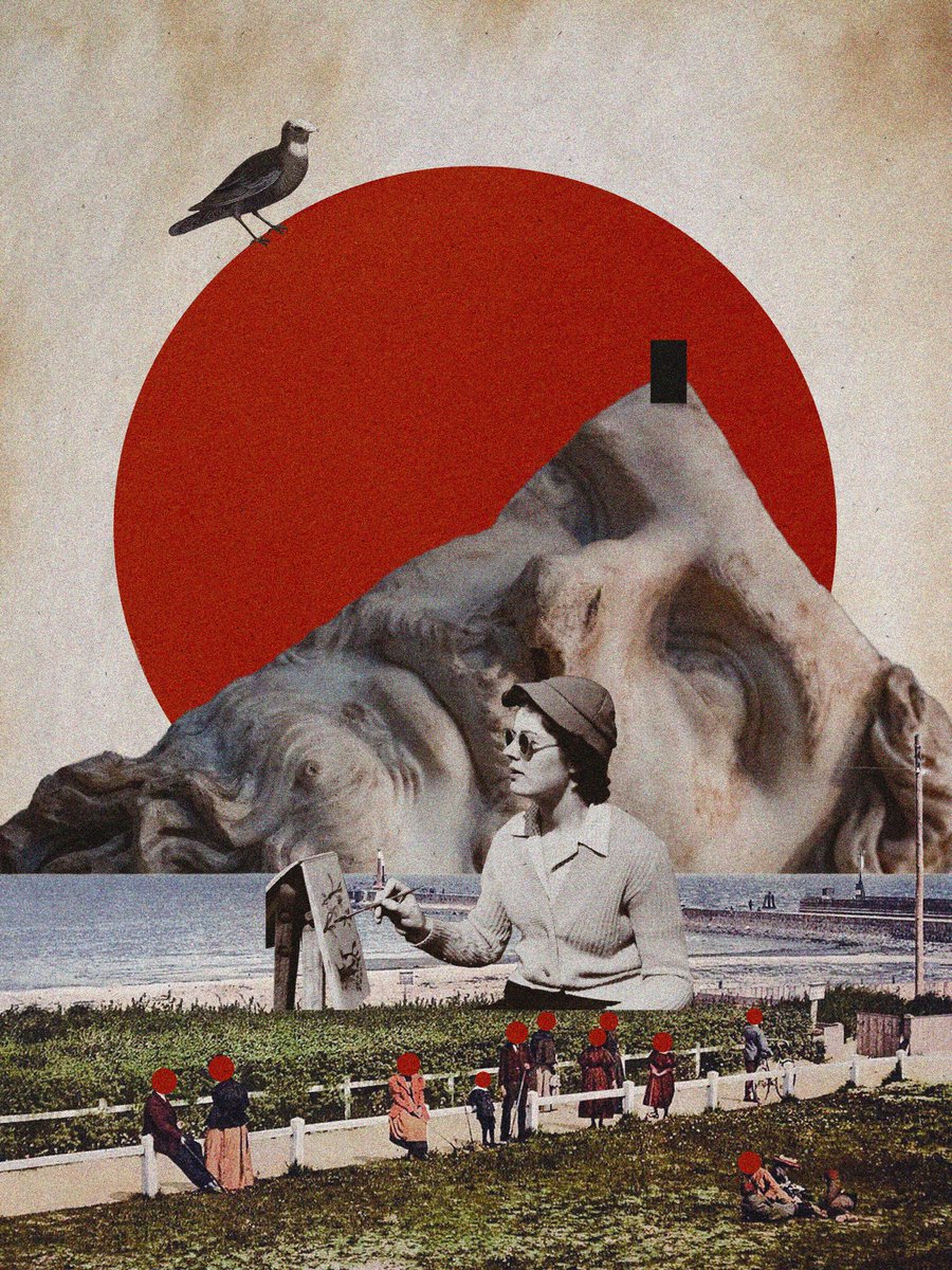kaho_cw's tweet photo. 🗿🔴👩🏻🎨
The red sun
.
#collage #collageartist #art #collageart #analogcollage #digitalcollage #globalcollage #collagecommunity
#art #vintagephotos #vintage
#ArtistOnTwitter #Artist https://t.co/MUhhD0EtKa