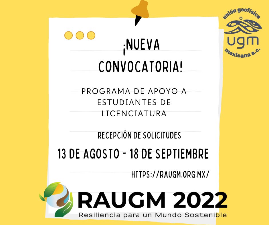 Unión Geofísica Mexicana tweet media