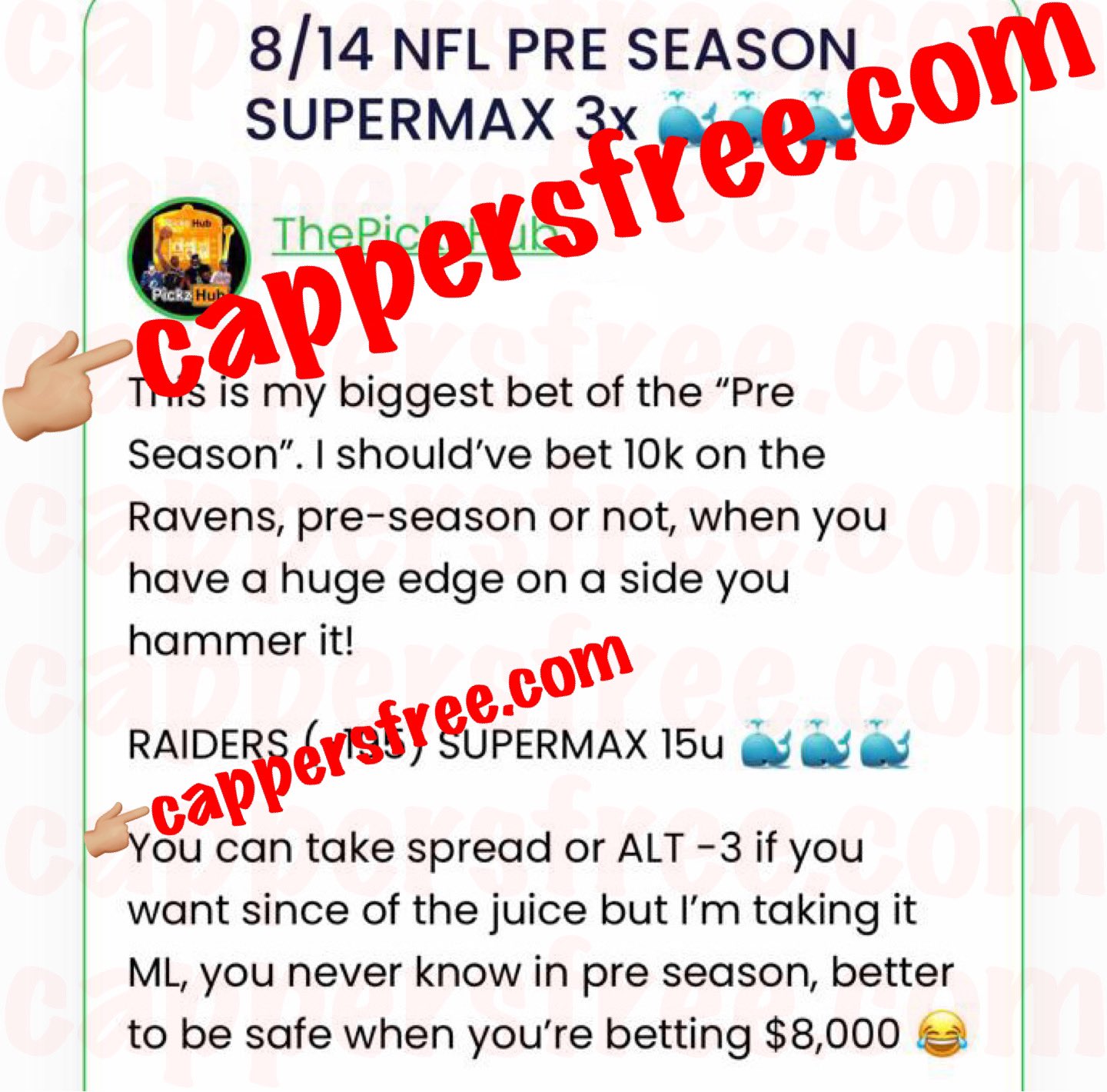 CAPPERS FREE ( cappersforfree) / Twitter