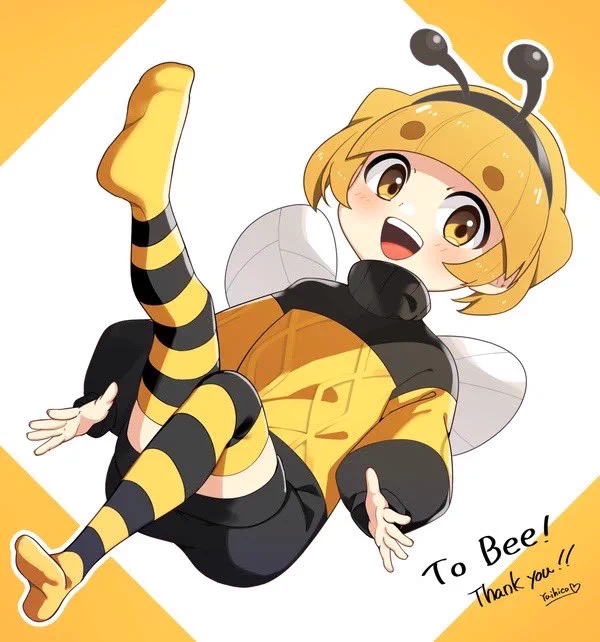 SkebでBeeちゃんさん()を描かせて頂きました!リクエストありがとうございました! 