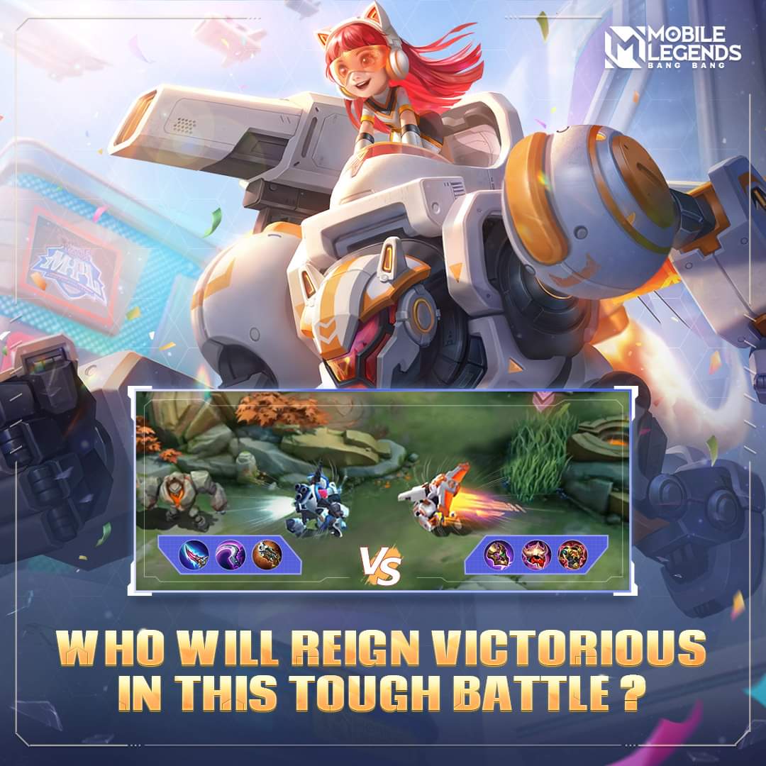 MobileLegendsOL's tweet photo. When "Space Explorer" meets "Cyber Ranger", who will reign victorious in this TOUGH battle?

#MobileLegendsBangBang  #MLBBNewSkin https://t.co/MfYuLxD33b